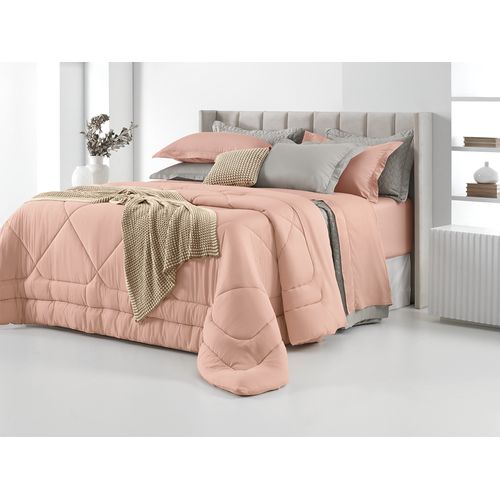 Jogo de Cama Queen Trussardi 300 Fios Cetim 100% Algodão Egípcio Galieno Rosa Perla