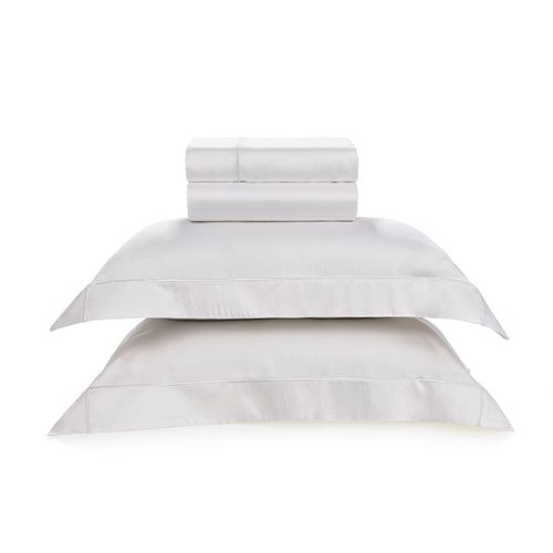 Jogo de Cama Queen Trussardi 300 Fios Cetim 100% Bambu Girelli Branco