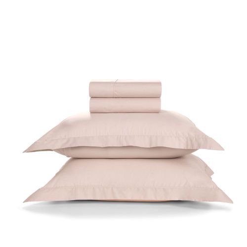 Jogo de Cama King Trussardi 200 Fios Percal 100% Algodão Piero Soft Rose