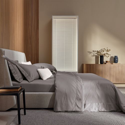 Colcha com Porta Travesseiros Super King 100% Algodão Egípcio Dianna Marmo