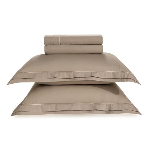 Jogo de Cama Queen 300 fios Doppio Nocciola
