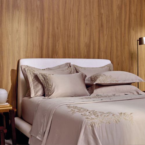 Colcha com Porta Travesseiro Queen 300 Fios Limonata Mandorle