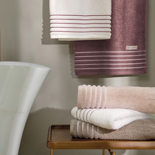Toalha de Rosto Palladio Marsala/Branco