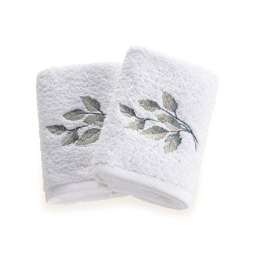 Jogo Lavabo com Bordado 100% Algodão Botticelli Branco