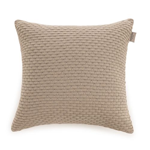 Almofada Tricot 100% Algodão Giotto Nocciola 40cm x 40cm