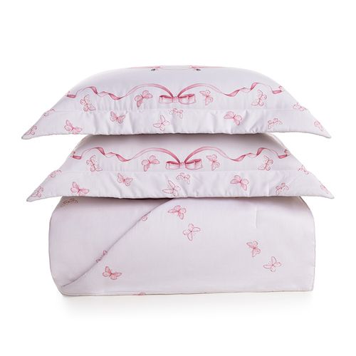 Colcha com Porta Travesseiros Casal Infantil 100% Algodão Ballerina