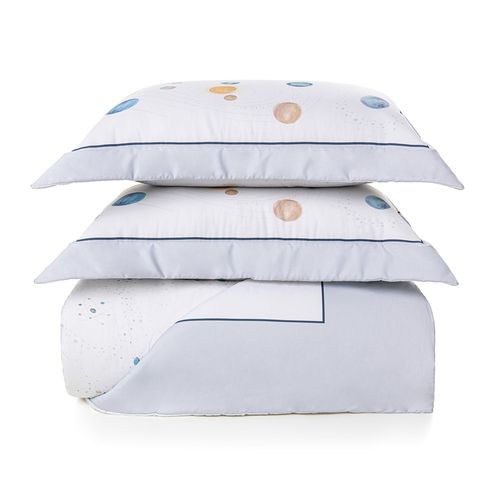 Colcha com Porta Travesseiros Casal Infantil 100% Algodão Galileo