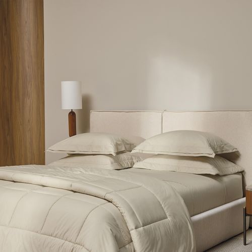Jogo de Cama Casal 200 Fios 100% Algodão Novoli Crema