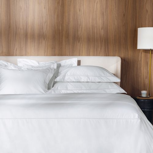 Jogo de Cama Queen 1000 Fios Agrigento Branco/Rose