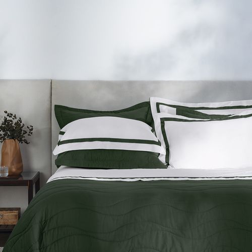 Jogo de Cama King 300 Fios Vercelli Branco/Fogli