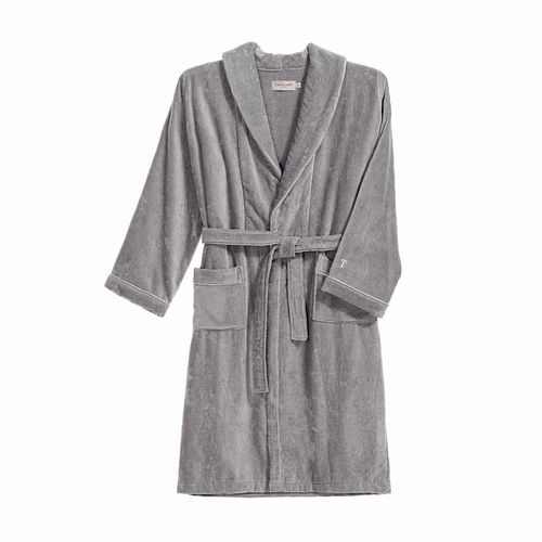 Roupão 100% Algodão Masculino Barone Ardósia