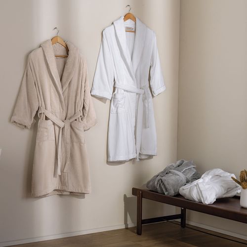 Roupão 100% Algodão Masculino Barone Ardósia